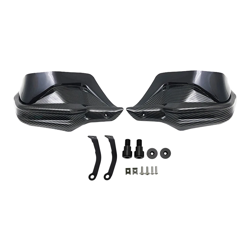 Carbon Black Handguards Shield Guards Windshield Hand Wind Protection For YAMAHA MT07 MT-07 FZ07 2014-2024 2022 2023 Motorcycle view 6
