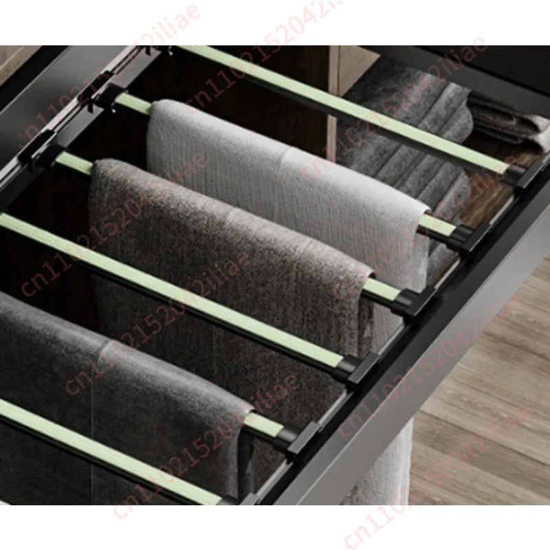 Invisible Retractable Damping Slide Rail Pull Out Pants Hanger Clothes Drying Rack For Balcony Above Washing Machine