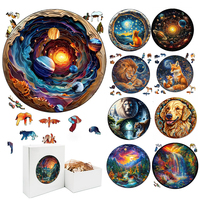 Exquisite 3D Universe Fantasy Wooden Jigsaw Puzzle for Adults and Kids - Montessori Games and Animal Toy - Birthday Gift Idea