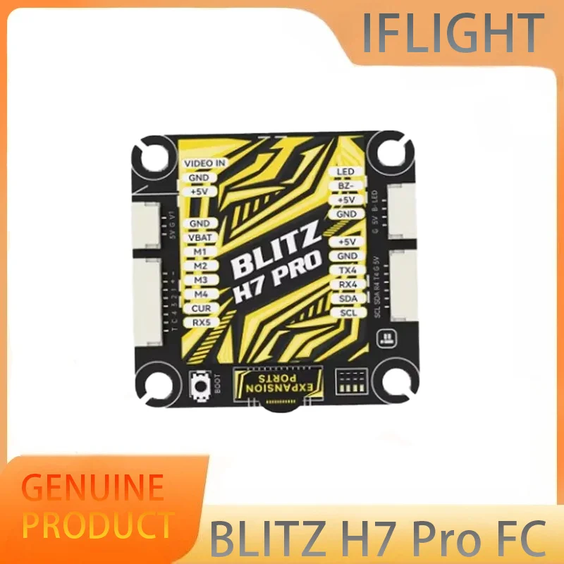 

iFlight BLITZ H7 Pro Flight Controller 35x35mm ICM42688 Input Voltage14.8V-50.4V support Smartaudio/IRC Tramp VTX For FPV Drone