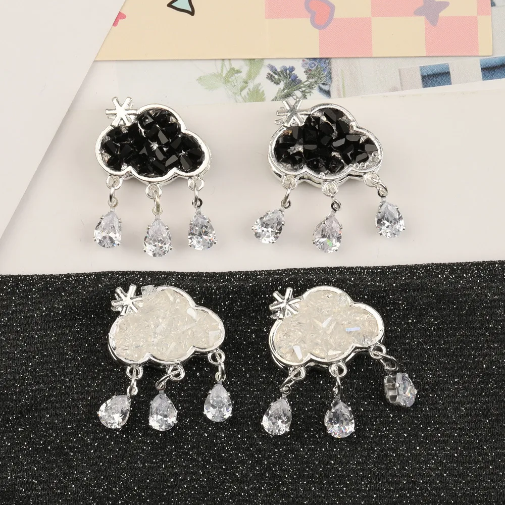 

Cordial Design 20Pcs 24*35MM Alloy Beads/Hand Made/Rhinestone Effect/Jewelry Findings & Components/Cloud Shape/DIY Beads #17175