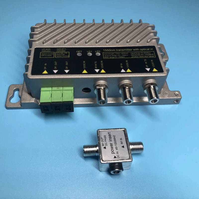 Dual 16mw Optical Fiber Optic Transmitter Receiver 1550nm Used For Cable TV FTTH SC APC SC UPC Connectors 1310nm For Network