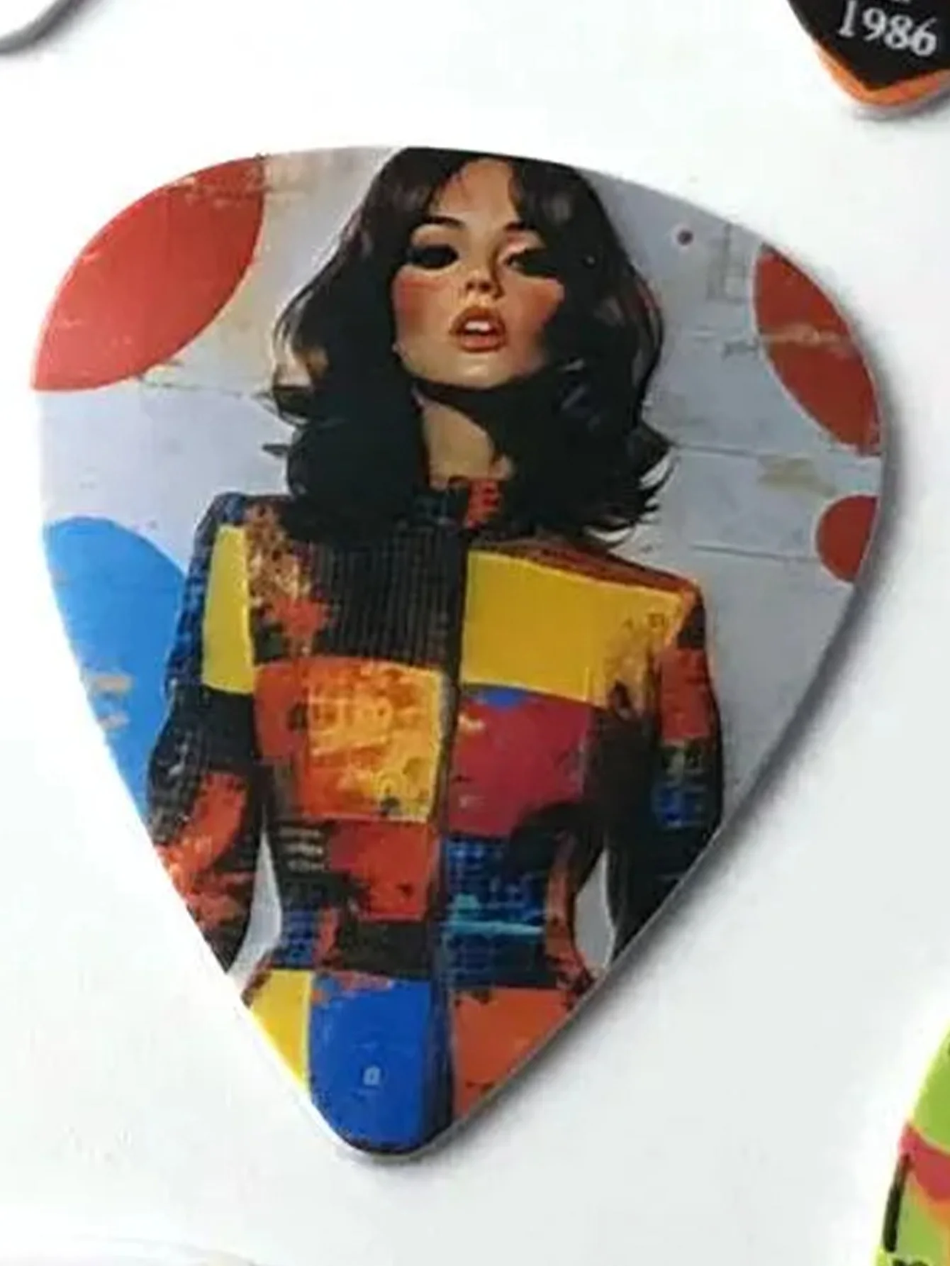 1PC Custom Guitar Pick - Personalized PMMA Laser Engraved Custom Image Multicolor Shiny Sparkling Unique Gifts for Musicians image 3