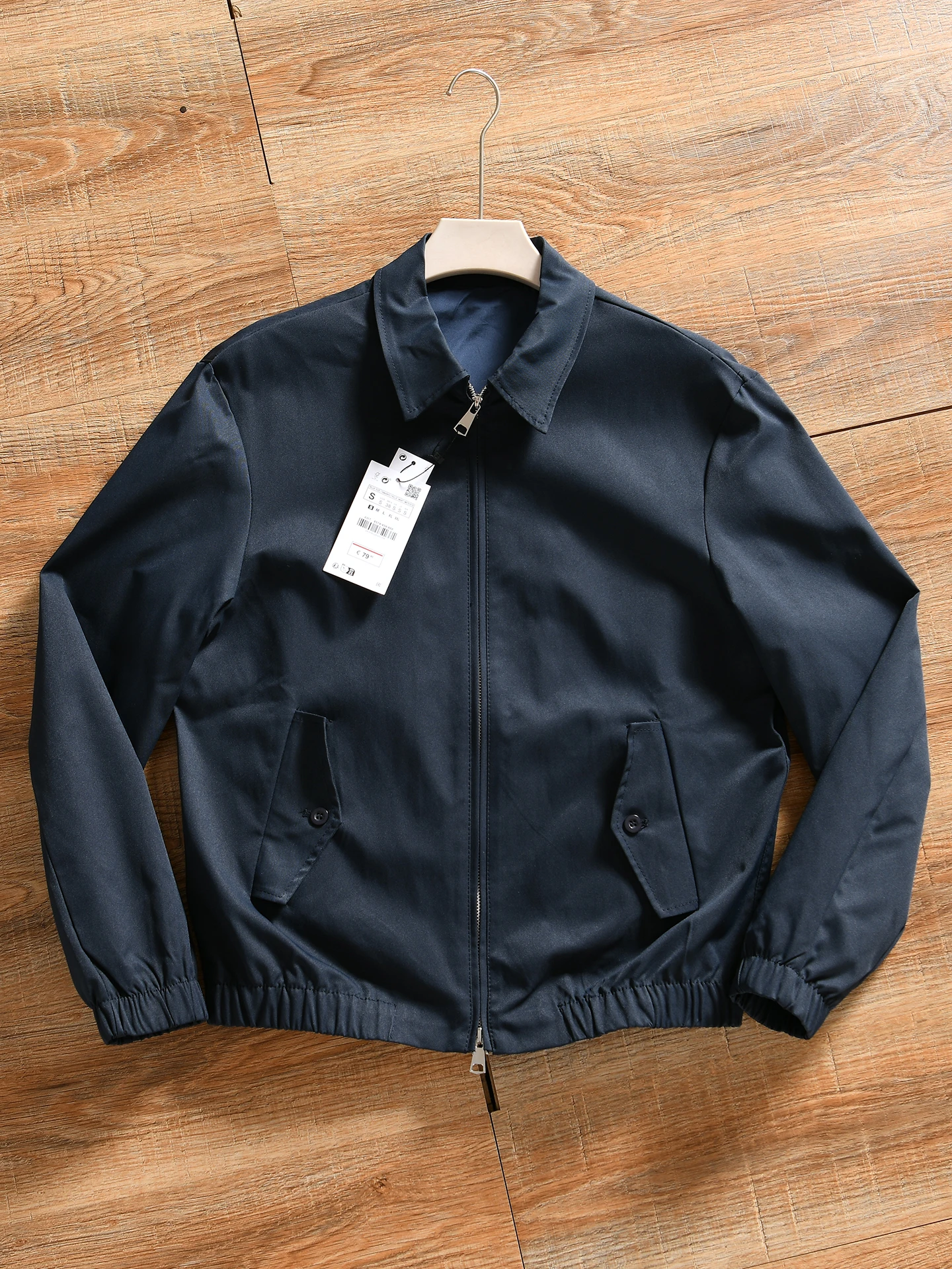 Nordic Style Men's Casual Jacket Collared Vintage Outerwear Standard Fit Autumn Winter Fashion Anti-Wind Long Sleeve Zipper