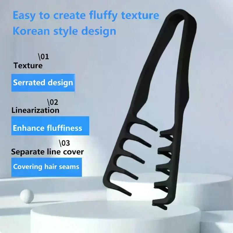 Wide-Tooth Hair Styling Comb Hair Seam Comb Styling Bangs Combs Fluffy Hairdressing Tool Hair Root Top For Women Men
