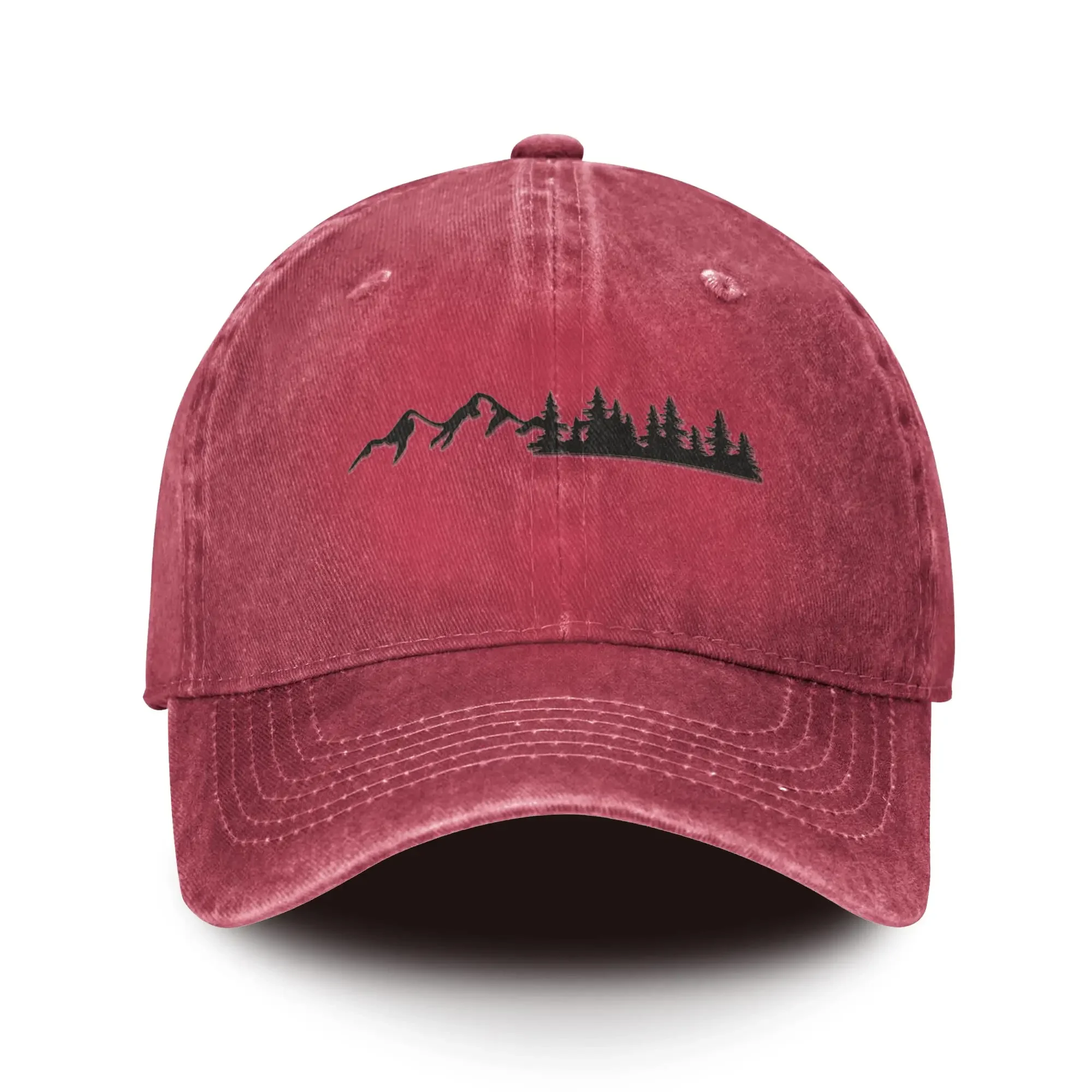 

2026 Outdoor Baseball Cap Soft Cotton Trees Mountain Dad Hat Unisex