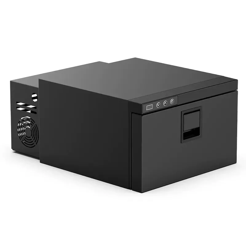16L Drawer Type Silent Compressor Refrigerator Built-in Compact 12V 24V AC DC Car Fridge