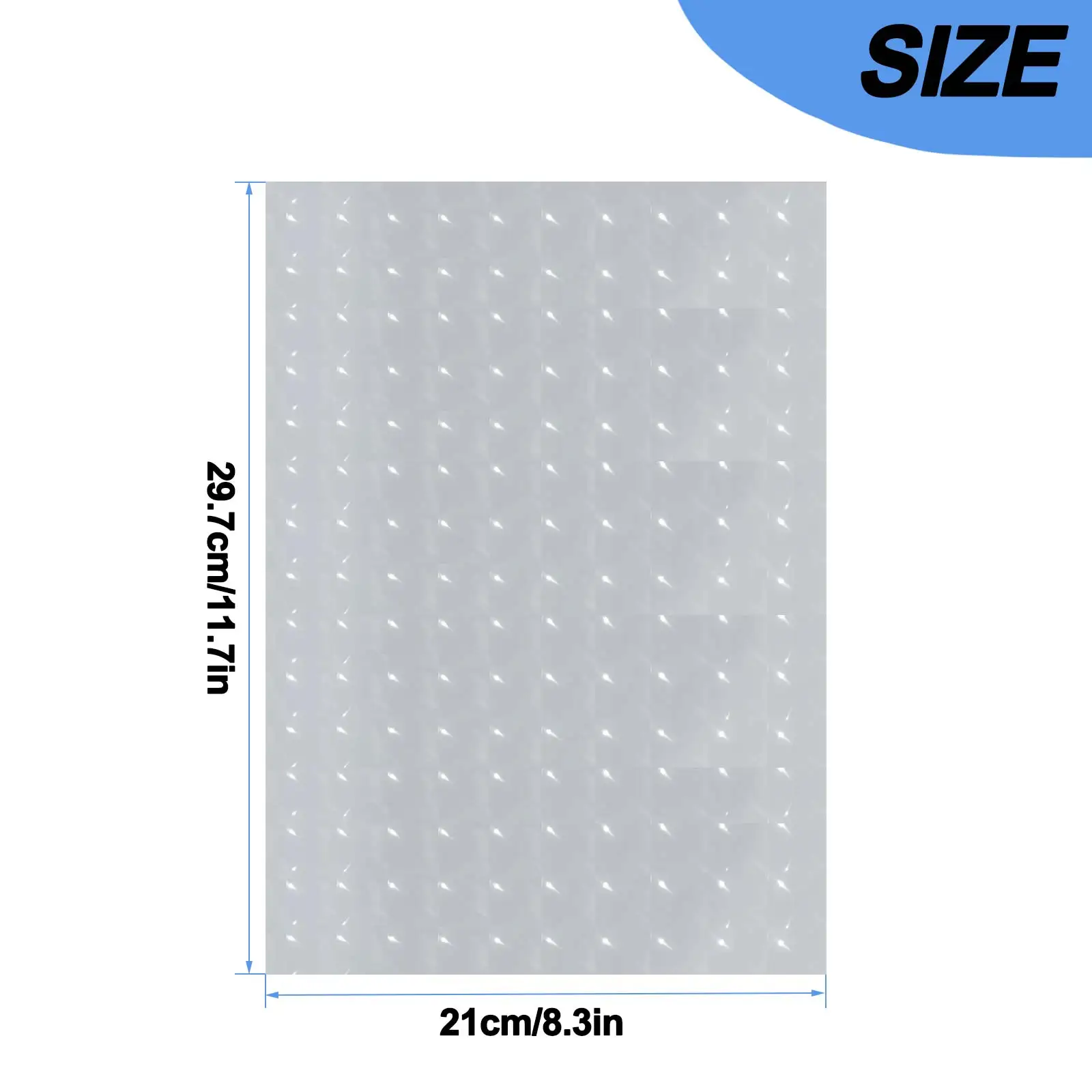 10/20/40 ورقة A4 ثلاثية الأبعاد ستيريو متقلب قابلة للطباعة PET لامعة شبه شفافة - للمشروعات اليدوية التي تصنعها بنفسك والملصقات والمكتب