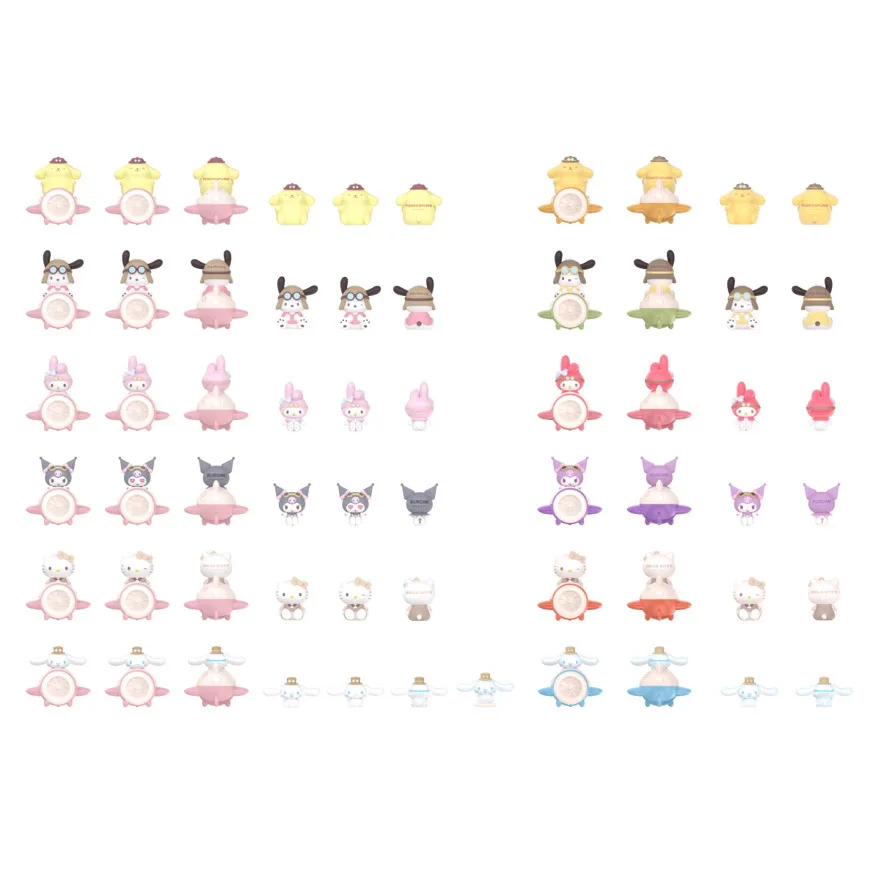 حقيقي سانريو الأسرة عصر البخار سلسلة صندوق أعمى التراص كورومي Pochacco الحلي الصغيرة الاتجاه الزخرفية اللعب هدية عيد ميلاد #4