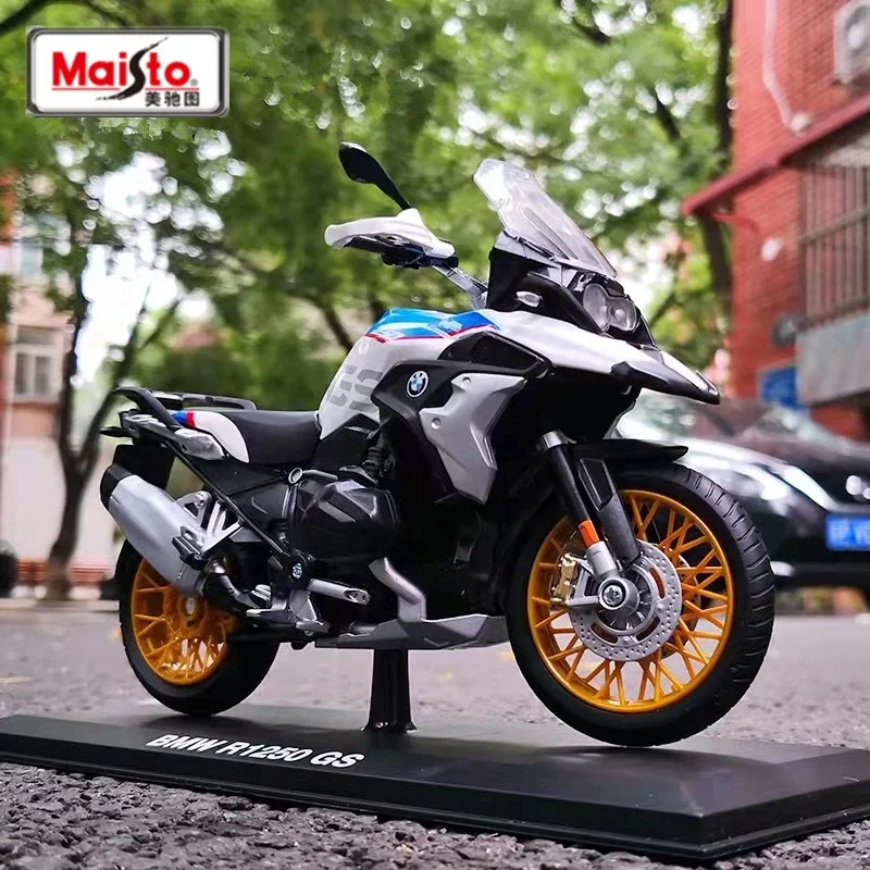 

Maisto 1:18 BMW R1250 GS Alloy Racing Motorcycle Model Simulation Diecast Metal Street Sports Motorcycle Model Children Toy Gift