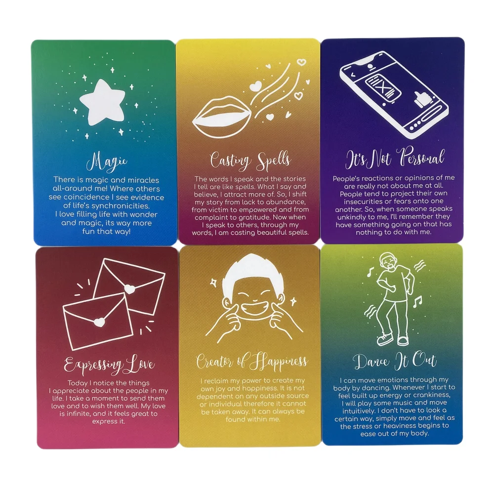 Nowe Mindful Messages Oracle Tarot Card Rekreacyjne gry rozrywkowe Karta