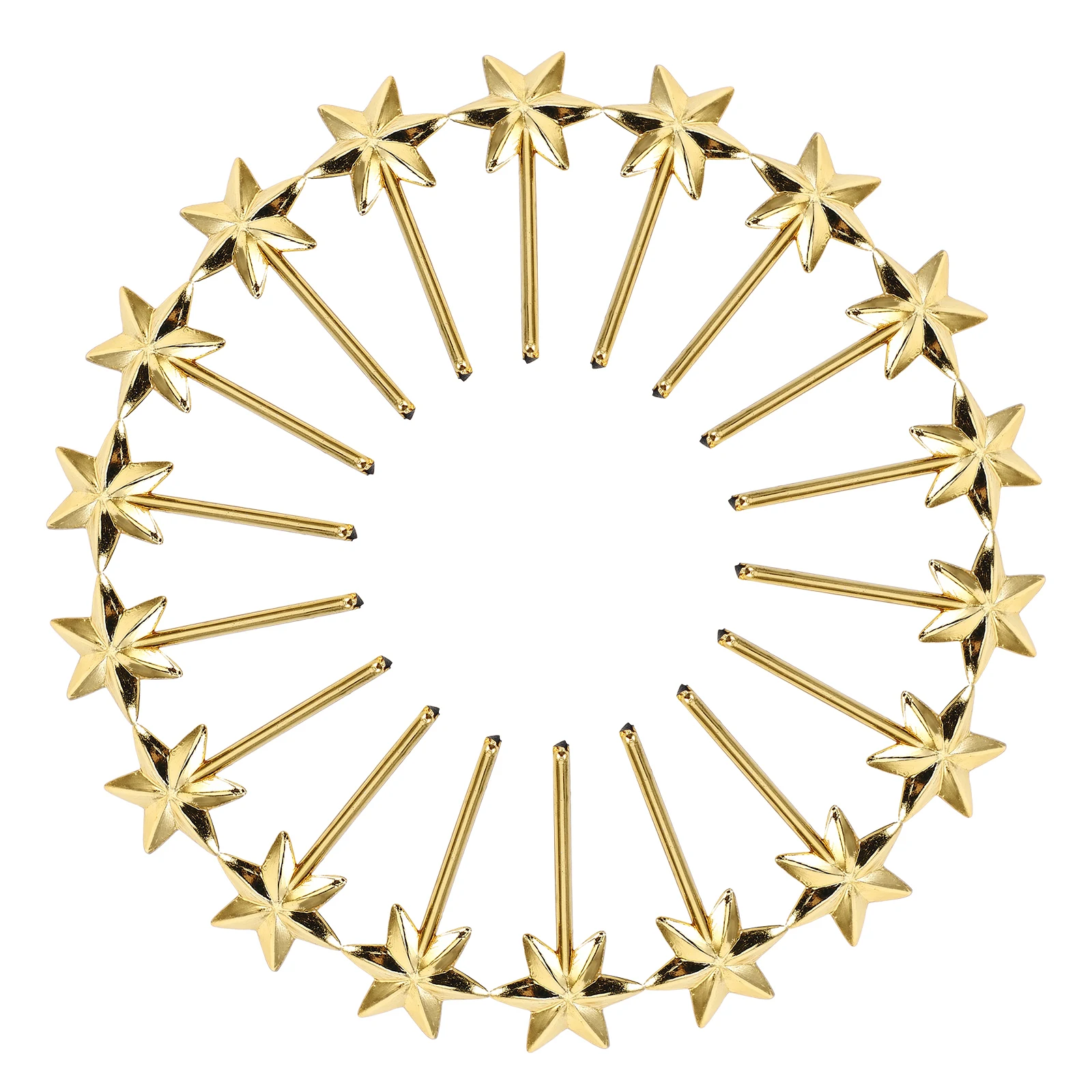 

50pcs Golden Hexagram Sticks Creative DIY Plastic Crafts Decorations Kids Party Favors Lovely Toys Bulk Star Wands