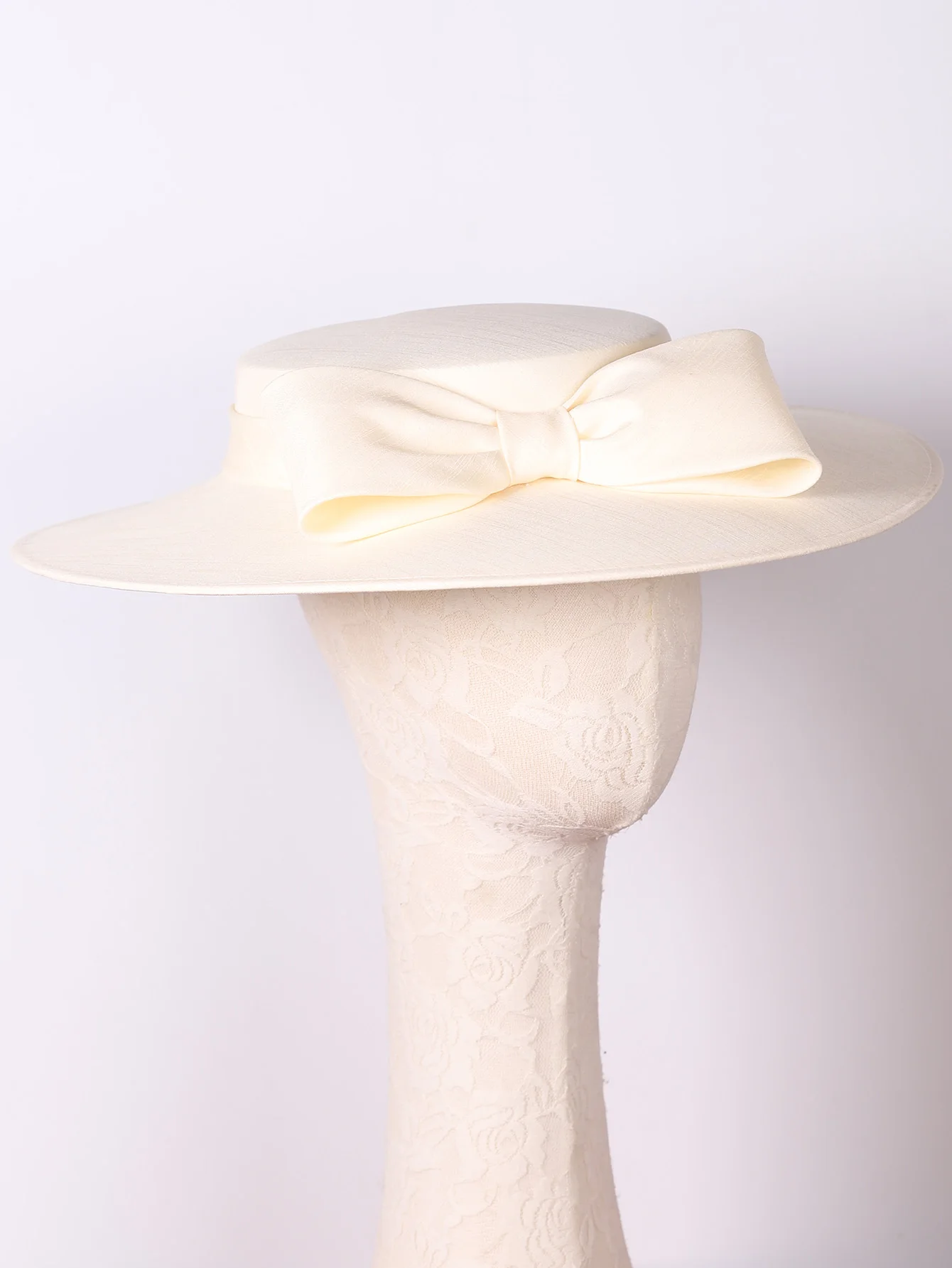 Wide Brim Church Fascinators Hats For Women Lady Big Bowknot Formal Kentucky Cap Wedding Bridal Tea Party Flat Top Fedoras Hat