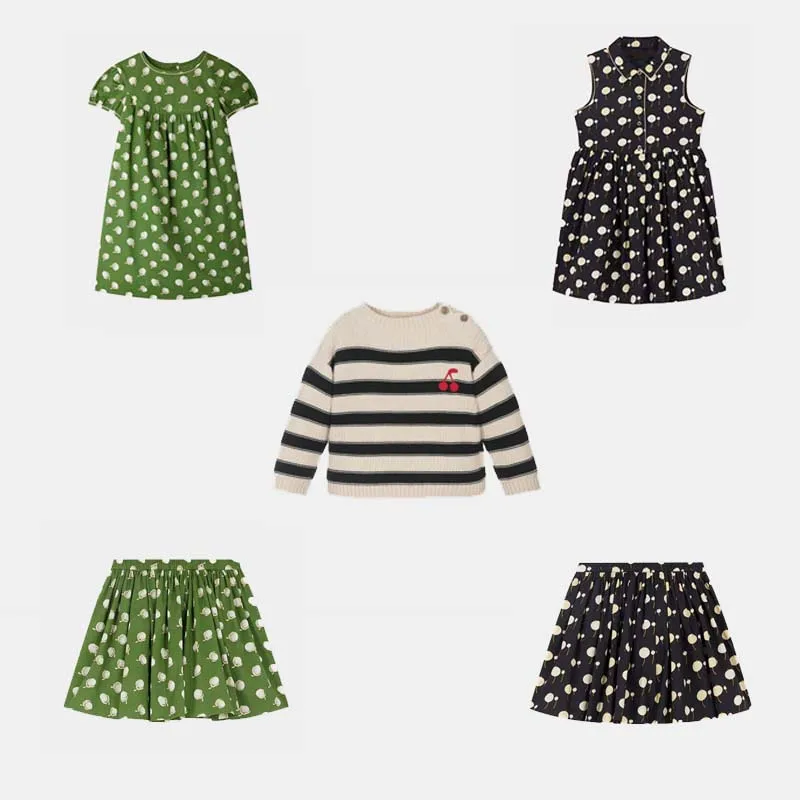 

in stock 2025 Autumn Winter BP Boys Girls Dress Girls Skirts Boys Sweaters Kids Dresses for Girls Boy Fashion Winter Sweaters