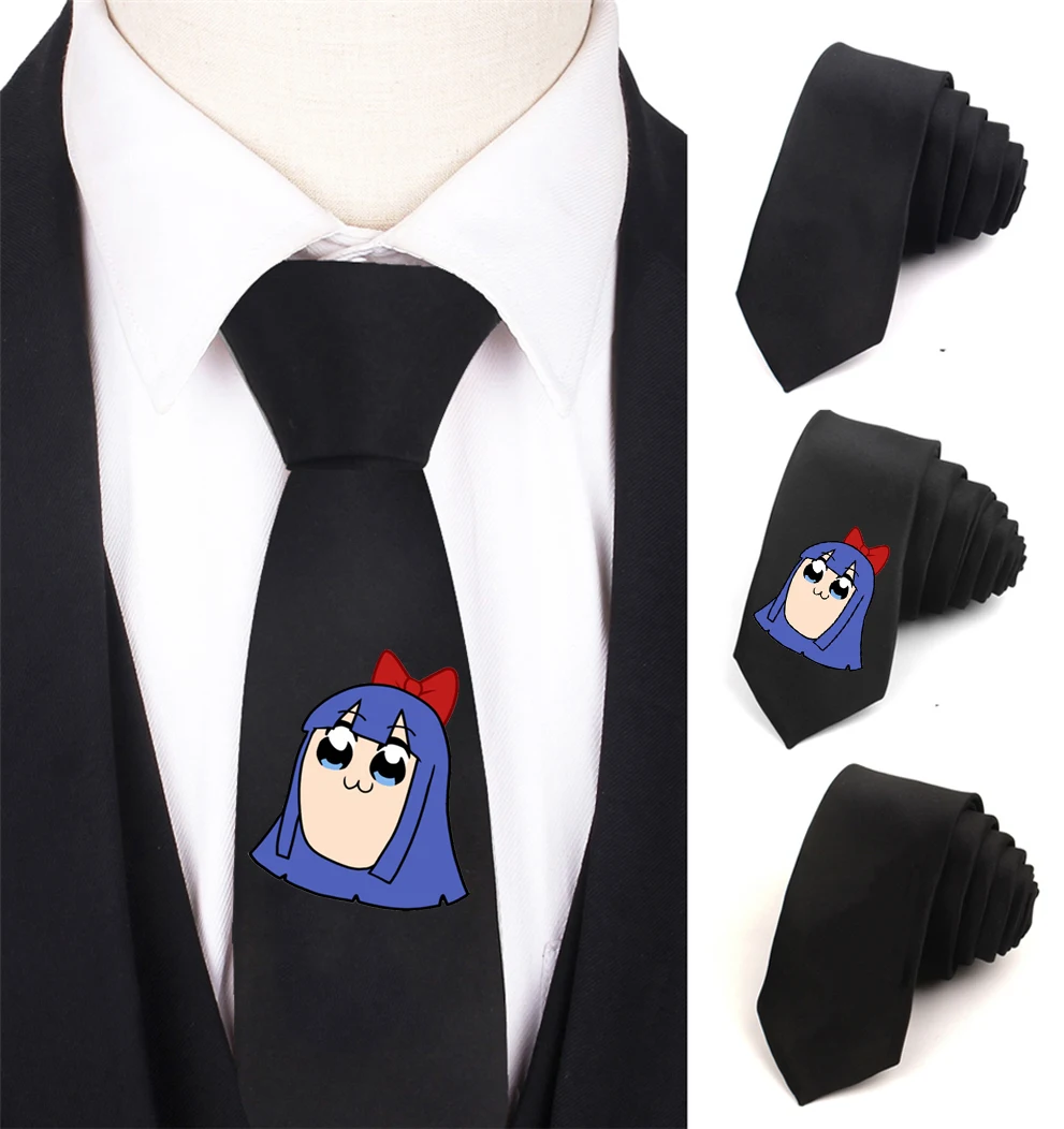 

Anime Pop Team Epic Necktie Boy's Children Necktie Cotton Neck Tie Teenager Neck Tie Halloween Cosplay Costumes Cartoon Gift