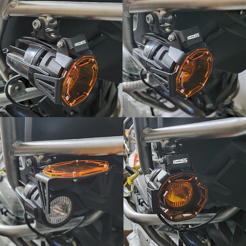 Motorcycle Flipable Fog light Protector Guard Lamp Cover For BMW R 1250 GS R1250GS Adventure R1200GS LC R1300GS ADV 2014-2024