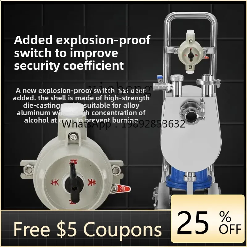 

A1 self-priming pump automatic large flow stainless steel corrosion-resistant acid-alkali alcohol explosion-proof industrial