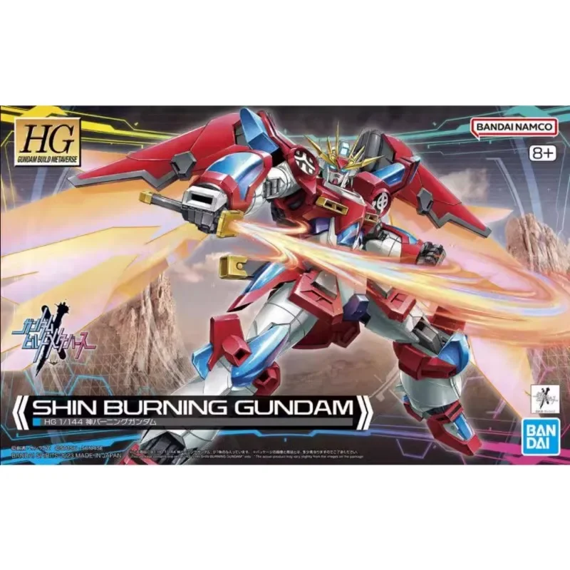 Em estoque BANDAI Gundam Build Metaverse HG 1/144 SHIN BURNING GUNDAM Ver. Figura bonecas colecionáveis estatueta ornamento presente