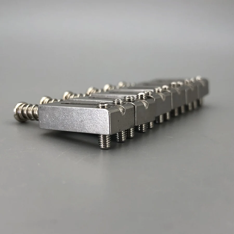 Guitar Bridge Stainless Steel SUS Saddles 10.5mm String Spacing Made In Korea