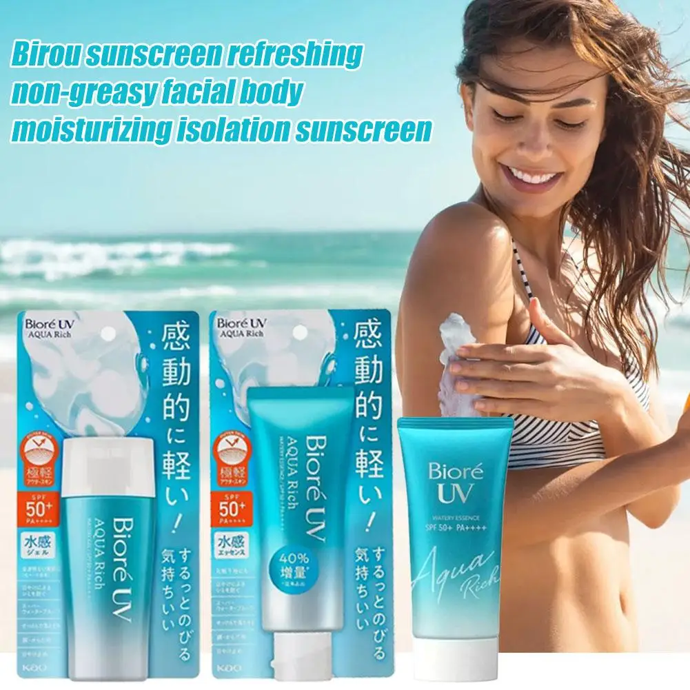 Japan Biore Facial Sunscreen SPF50+ PA++++ Non Greasy Sweat Resistant High UV Block Sunscreen For Travel Outdoor Daily Use – Detail 5