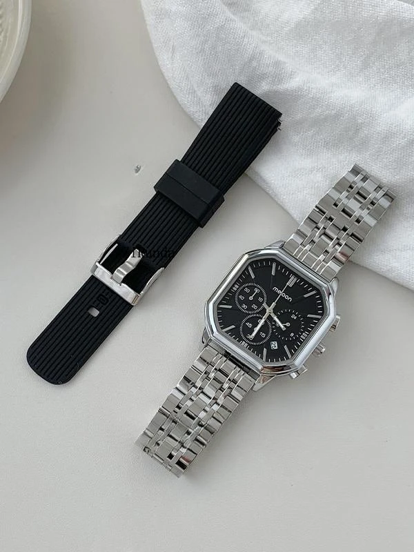 Orologio da donna con cintura in acciaio di alto valore, leggero, di lusso, alla moda, con temperamento