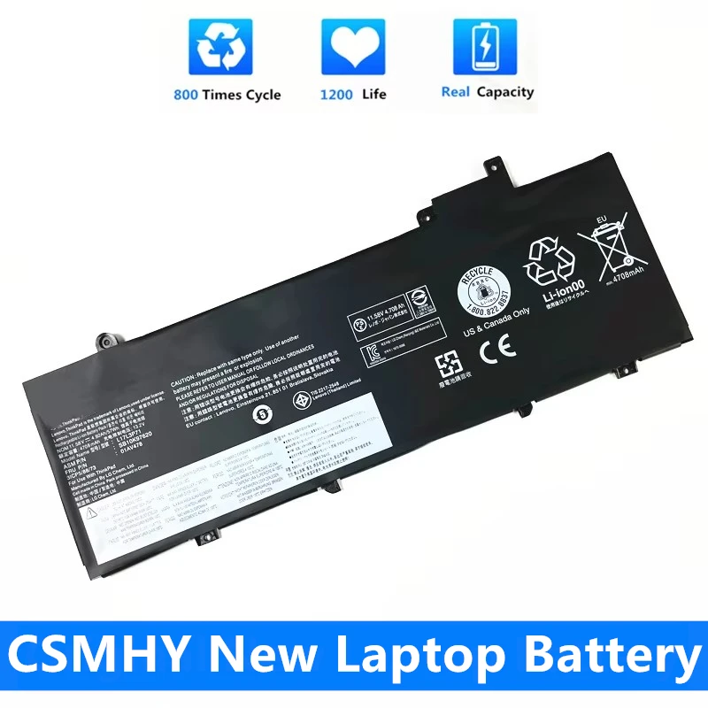 T480S CSMHY 57Wh L17L3P71 Laptop Battery For Lenovo ThinkPad T480S 01AV478 SB10K97620 01AV479 01AV480 L17M3P71 L17S3P71