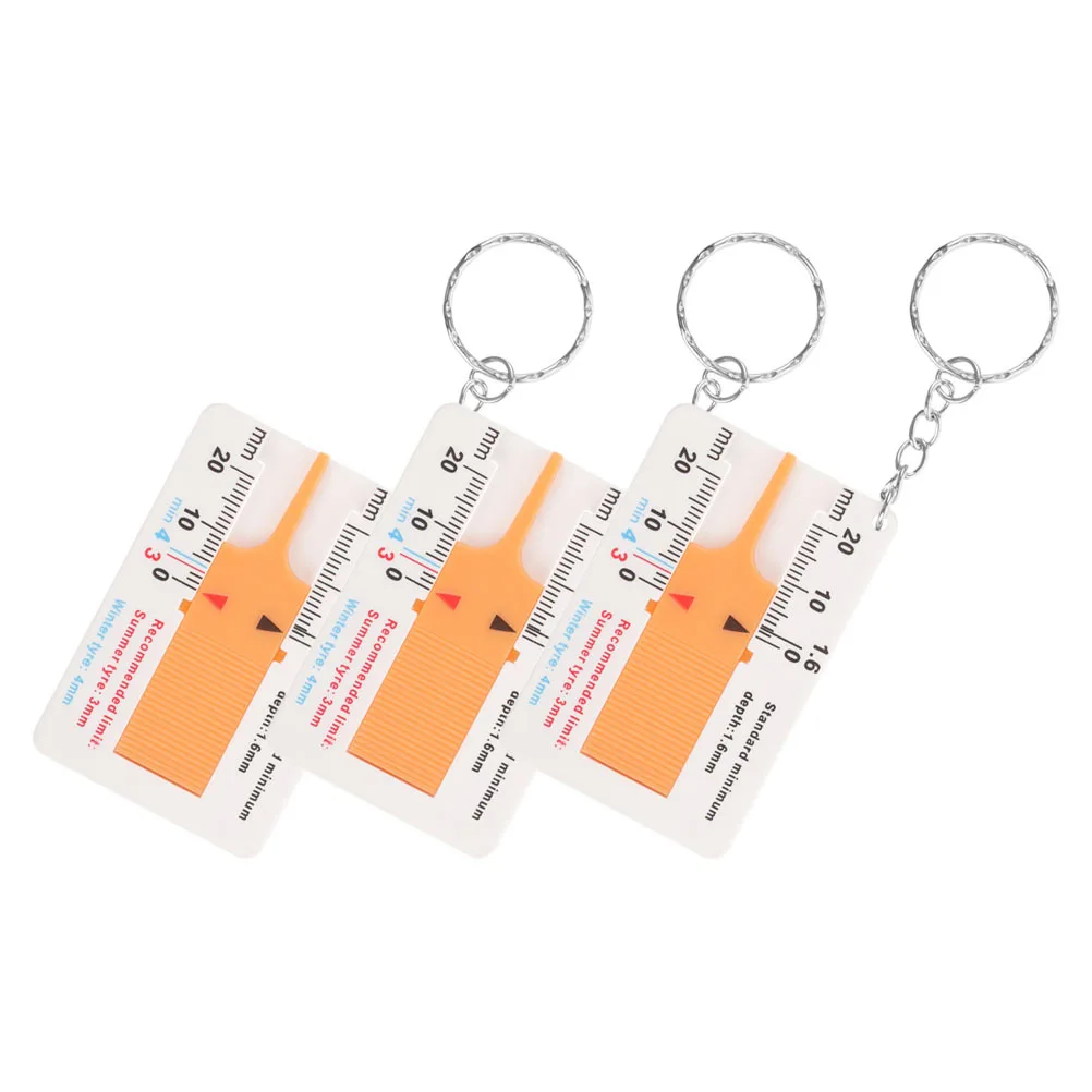 

3Pcs Tire Tread Depth Gauge Plastic Precise Car Tyre Measurement Automotive Tire Wear Depth Tool Tread Gauge Brake Gauges