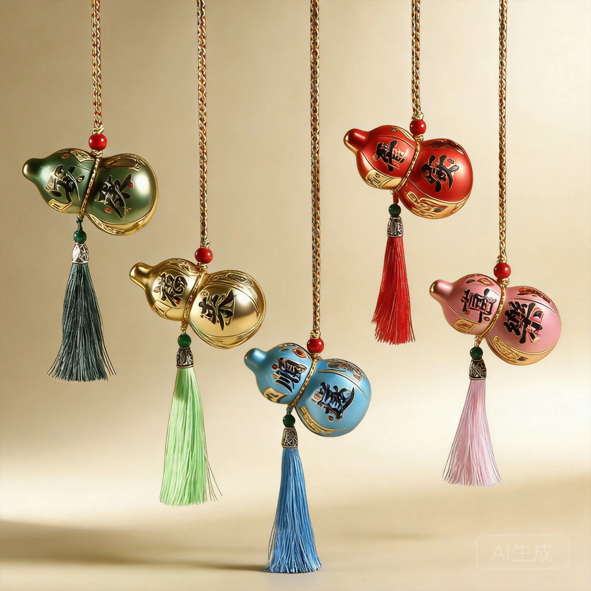 Chinese Style Good Luck Calabash Sachet Pendant Classic Blessing Fragrant Bag With Tassel Hanging Ornament For Car Bag Home Deco