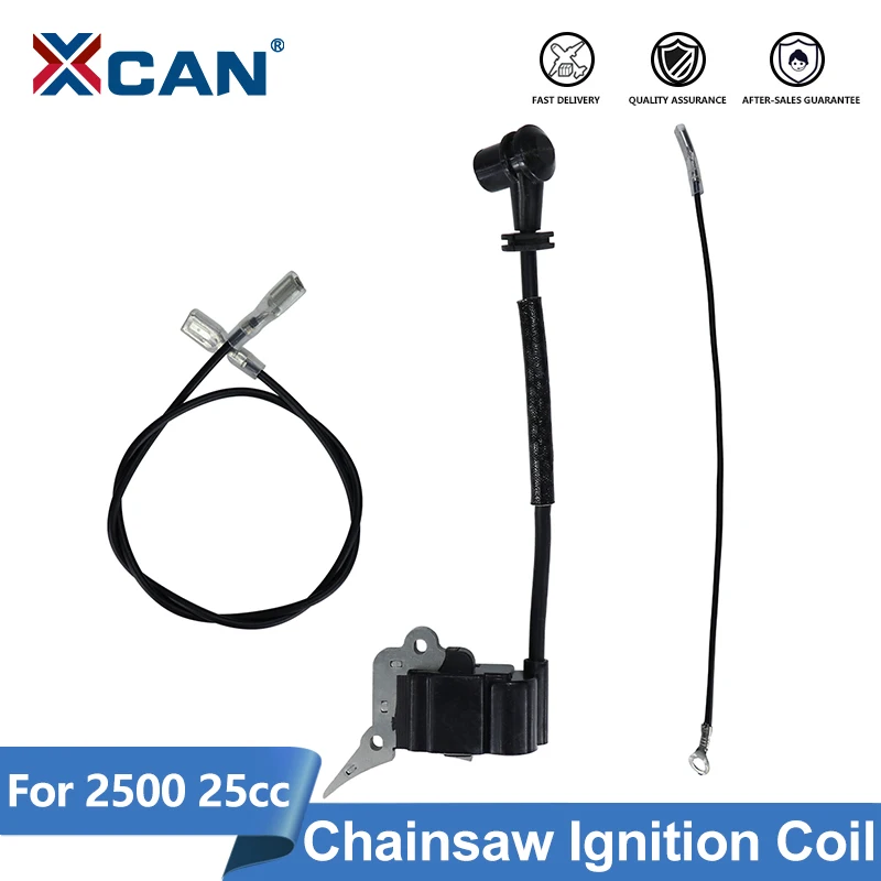 XCAN Chainsaw Ignition Coil Parts for Trimmer 2500 25CC Spares Accessory for Garden Power Tools