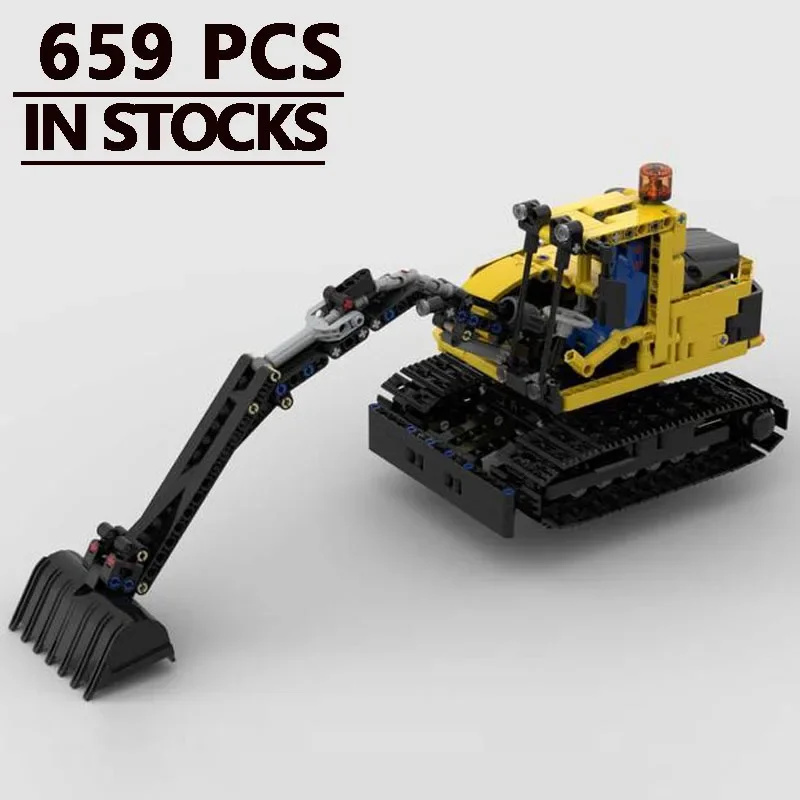 

NEW MOC-159676 Tracked Excavator loader The Ultimate Loader Engineering Vehicle Building Blocks Bricks Kids Toys Birthday Gifts