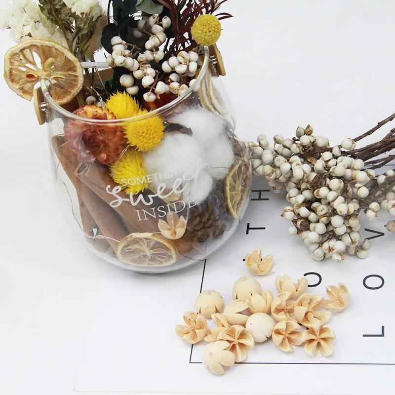 Dried flowers For Aromatherapy Candle Epoxy Resin Real Dry Plants Pendant Necklace Jewelry Making Craft DIY Accessories