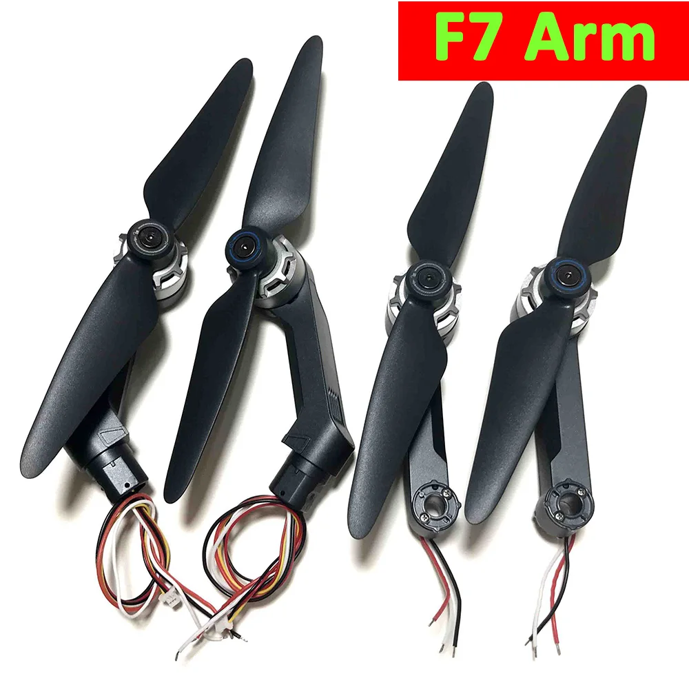 

4PCS F7 Arm Set Spare Part for SJRC F7 PRO GPS Drone Front Rear Arm with Brushless Motor Propeller Props Maple Leaf Accessory