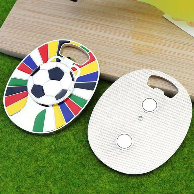 2024 European Cup Soccer Fridge Magnet Football Fridge Magnets Portable Pocket Beer Bottle Opener Party Favor