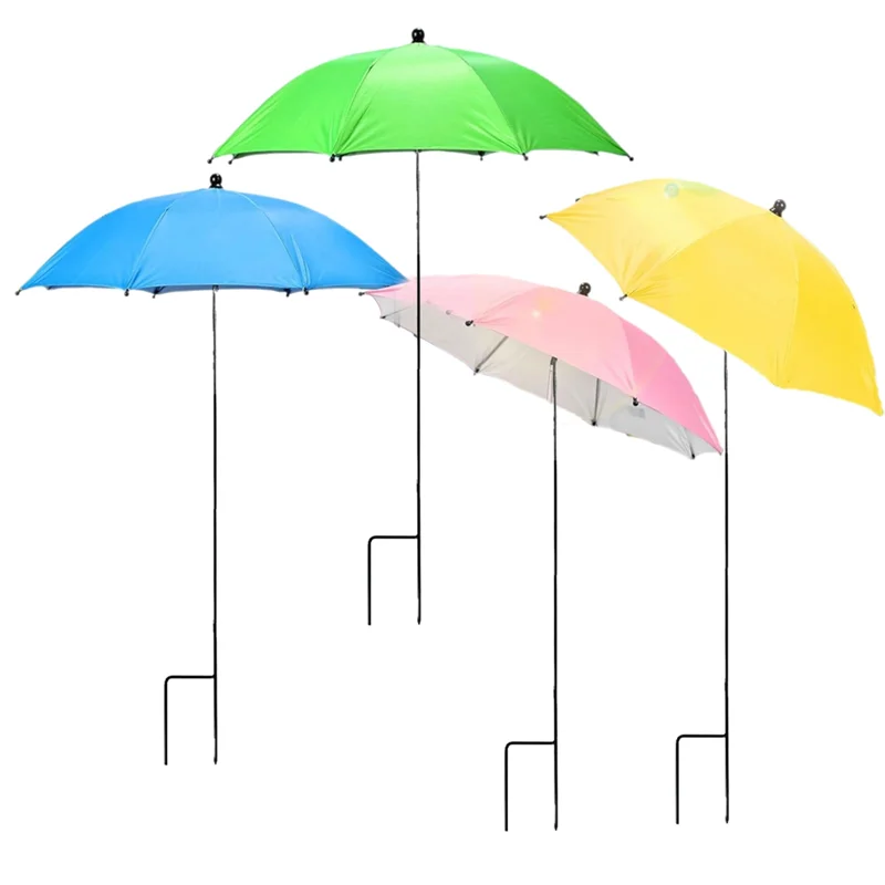 ABBP-Plant Umbrellas For Outdoor Plants, 4Pcs Adjustable Height & Angle Garden Umbrella Shade Cover From Blazing Sun Rain
