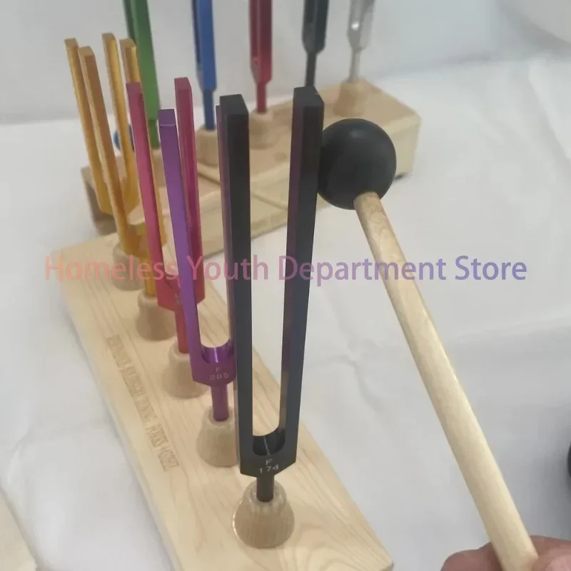 Aluminium Alloy Tuning Fork Set Sound Healing Chakras Therapy Colorful Tuning Forks Diapason Musical Percussion Instruments