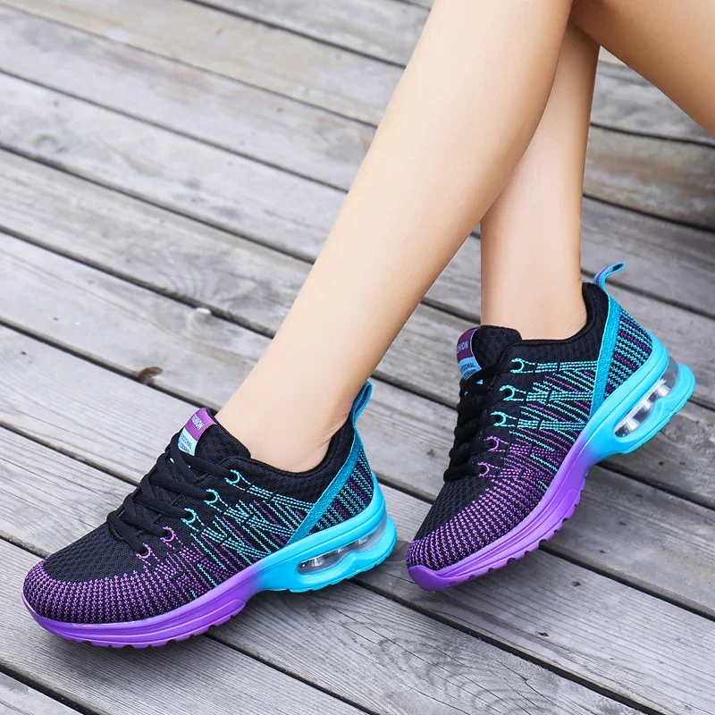 Running Shoes for Women Outdoor Breathable Fashion Womens Jogging Shoes Fitness Sneakers Colorful Cushion Sneaker Female