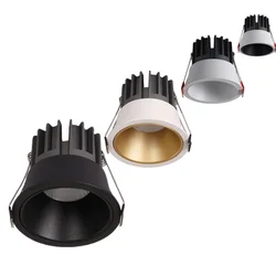 Recessed Ceiling Lamp Narrow frame anti-glare cob spotlights Dimmable 5W7W10W15W18W20W led downlight AC85-265V Interior lighting