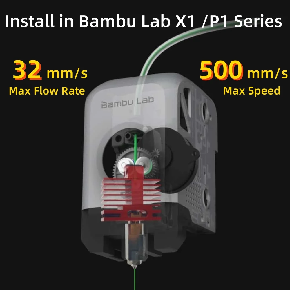 New Upgrade Hotend TZ 4.0 Hardened Nozzle For Bambu Lab P1P/X1C