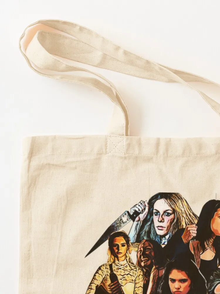 Final Girl Tote Bag foldable reusable bag Canvas shoulder bag Canvas shopper women canvas