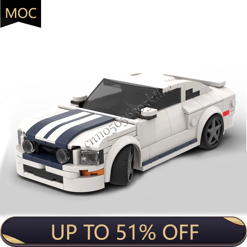 

349, детали MOC, гоночный суперкар, современная классическая модель, строительные блоки, скоростной автомобиль, кирпичи, игрушки для детей, специальные подарки