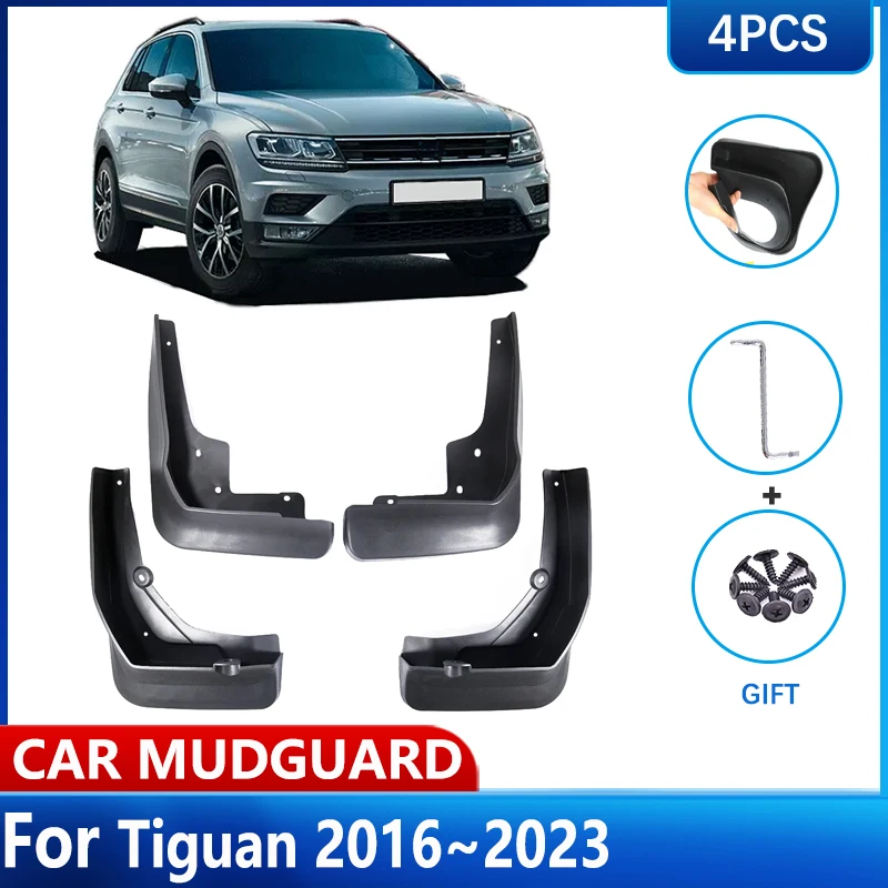 

For Volkswagen VW Tiguan AD BW MK2 2016~2023 Car MudFlap Anti-splash Guards Splash Front Rear Wheel Mudguards Auto Accessories