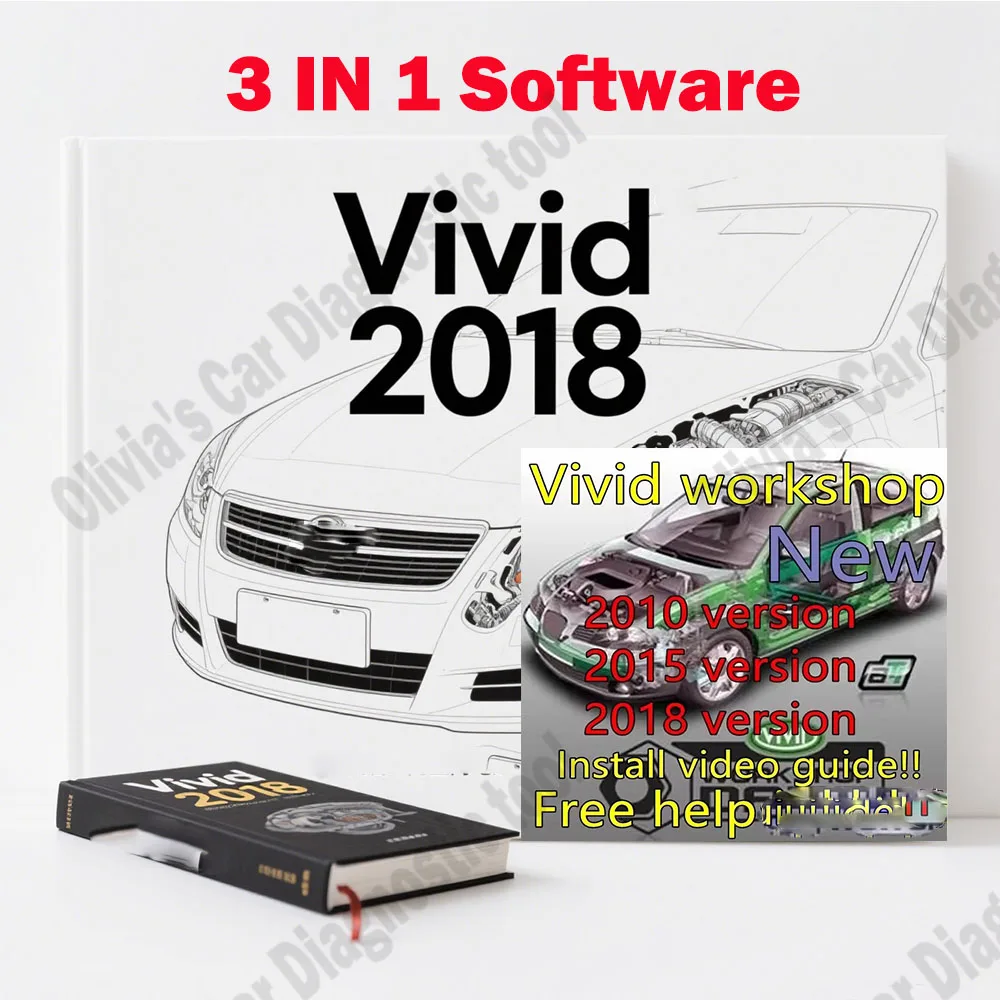 

Vivid 2018 + Vivid 2015 + Vivid 2010 (Atris-Technik) OBD2 Scanner Automotive Workshop DATA Car accessories Auto Repair Software