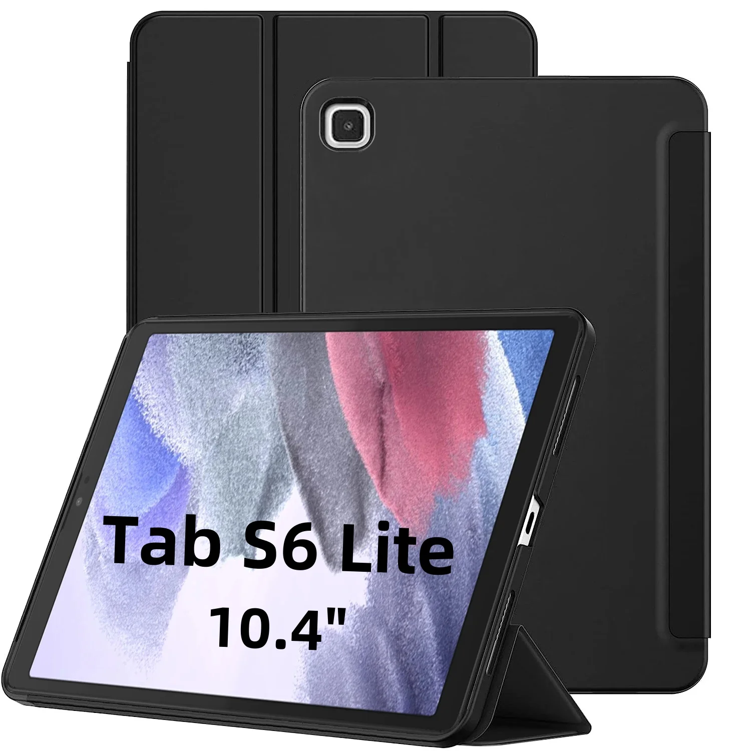 

Для Samsung Galaxy Funda Tab S6 Lite 10,4 дюйма SM-P610 P615 P613 619 P620 тройной флип-чехол с магнитной подставкой из искусственной кожи