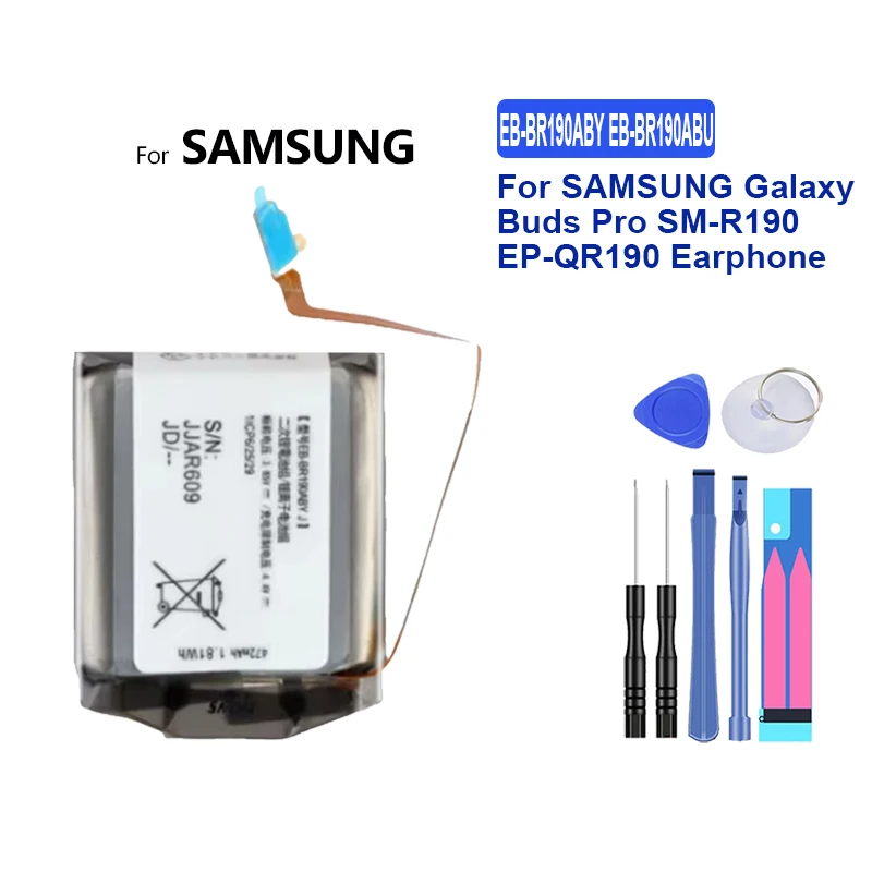 EB-BR170ABU Battery For Samsung Galaxy Buds Plus EP-QR170 EB-BR170 /EB-BR190ABY Battery For Galaxy Buds Pro SM-R190 Earphone