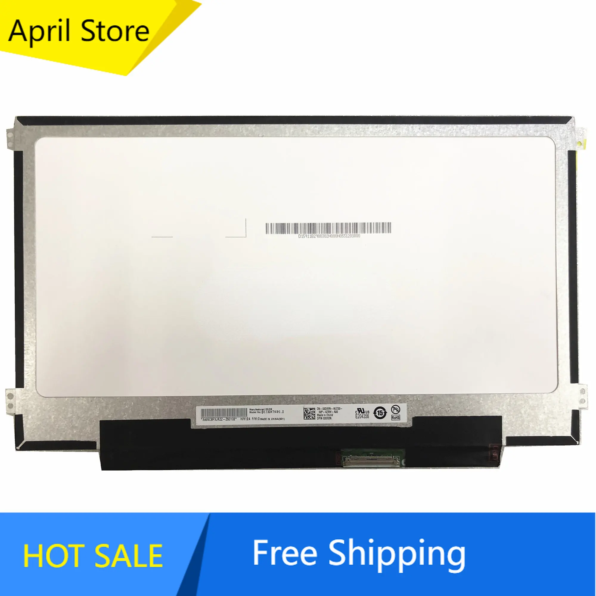 

11.6 inch B116XTK01.0 B116XTK01.2 Laptop LCD Touch Screen Panel 1366*768 EDP 40 Pins