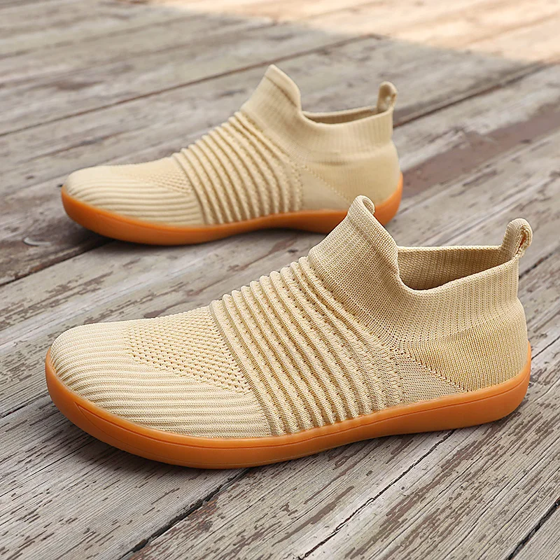 

New Unisex Wider Shoes Breathable Mesh Men Barefoot Wide-toed Shoes Brand Flats Soft Zero Drop Sole Wider Toe Sneakes Large Size