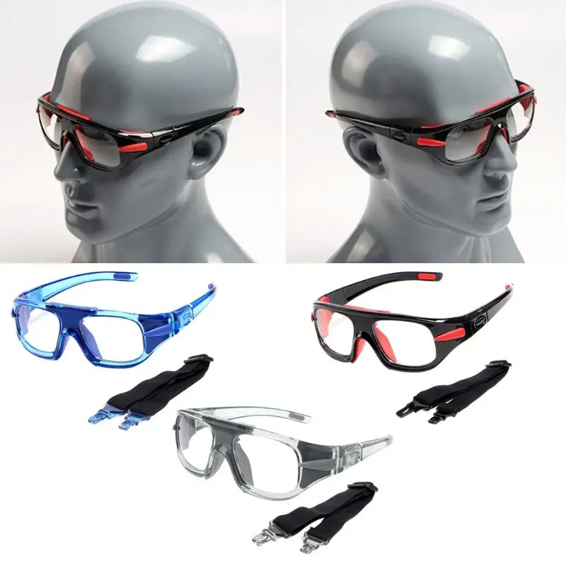 

Sports Glasses Basketball Football Protective Eye Safety Goggles Optical Frame Removable Mirror Legs Myopia G99D