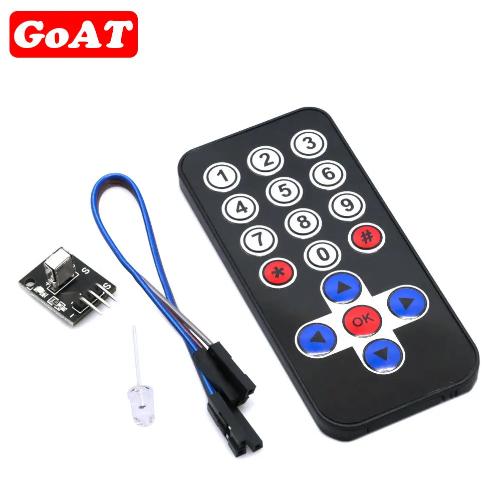 1LOT อินฟราเรด IR ไร้สายรีโมทคอนโทรลโมดูลชุดของตกแต่งงานปาร์ตี้ HX1838สำหรับ Arduino Raspberry Pi