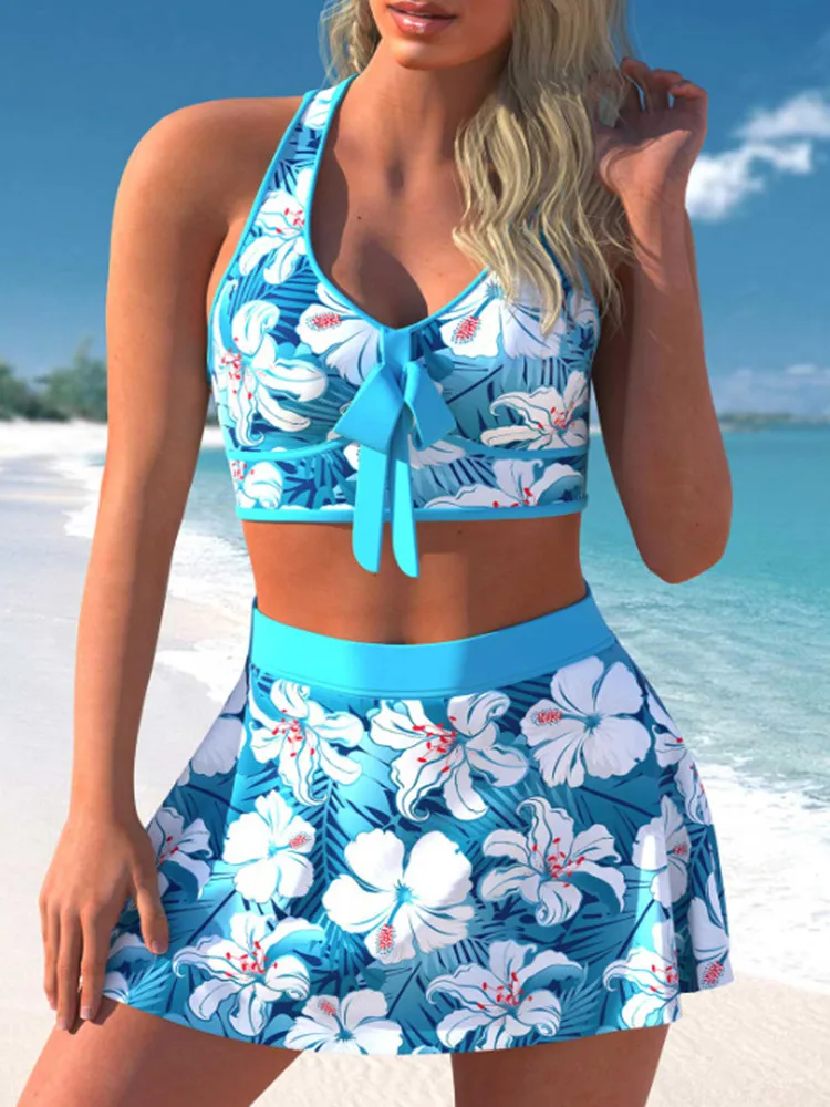 Sexy Bikini Set Swimwear Woman 2024 Tankini Women Swimsuit Two-Piece Bathing Suit High Waist Beachwear Biquini Monokini