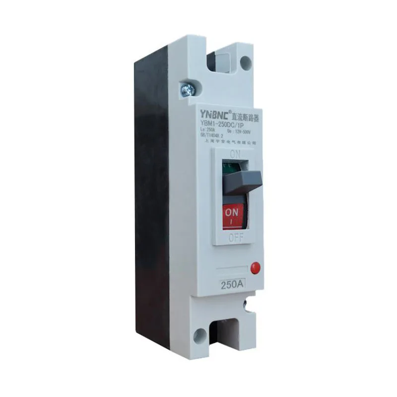 1P Plastic Case DC Circuit Breaker DC12v-500v 125A 160A 200A 250A 300A 400A 500A 600A High Power Circuit Short Circuit Protector